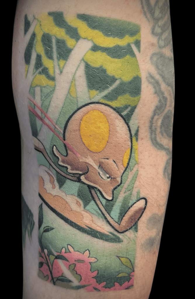 Toedscool Run Paldea Pokémon Tattoo