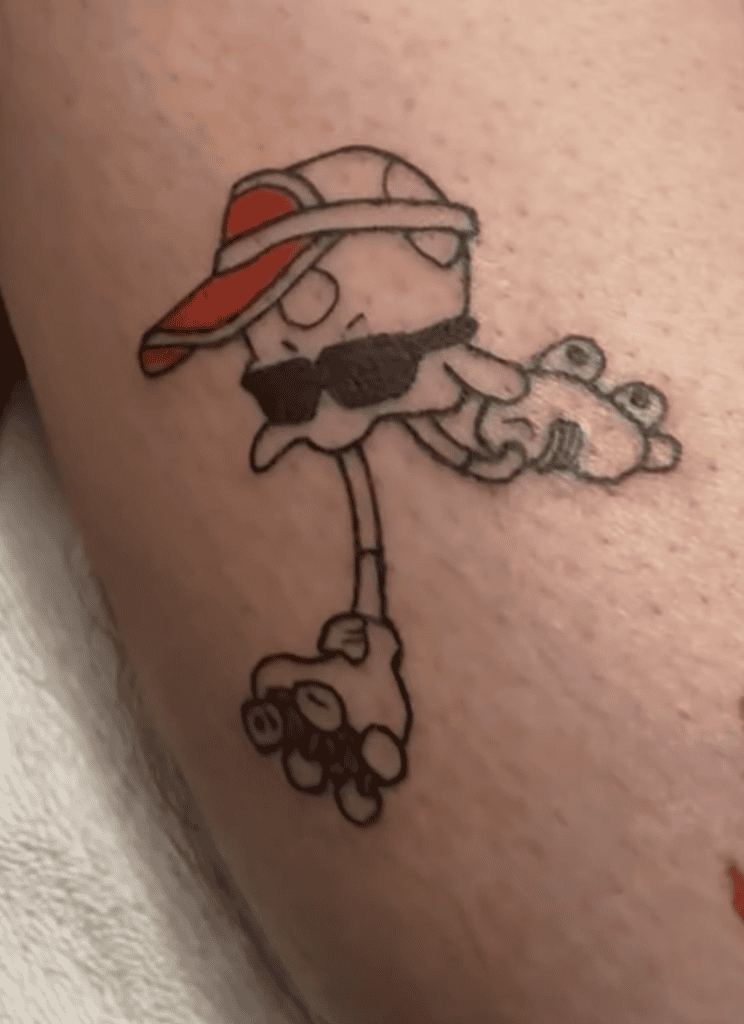 Toedscool Skate Paldea Pokémon Tattoo