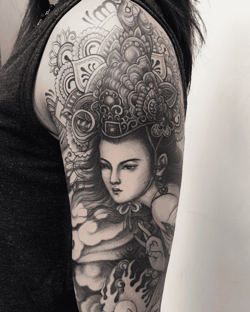 Xiwangmu Chinese Mythology Tattoo