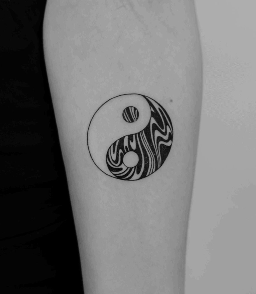 Yin Yang Chinese Mythology Tattoo