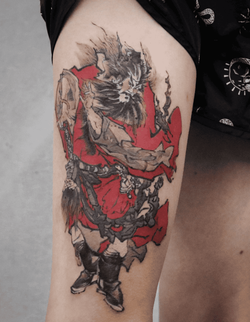 Zhong Kui Chinese Mythology Tattoo