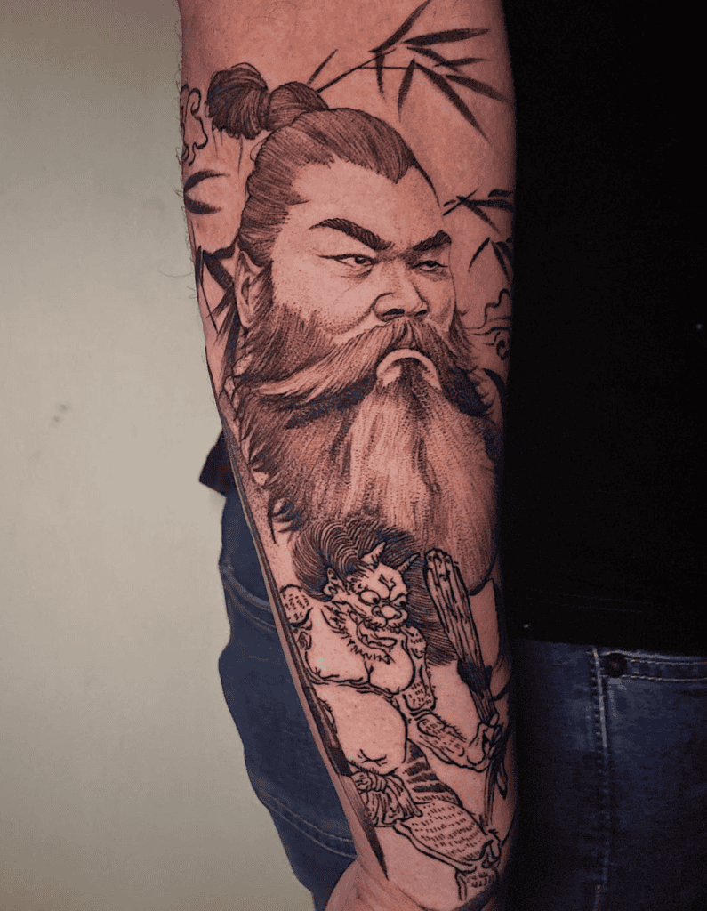Zhong Kui Demon Chinese Mythology Tattoo