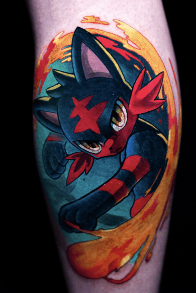 Alola Litten Pokémon Tattoo
