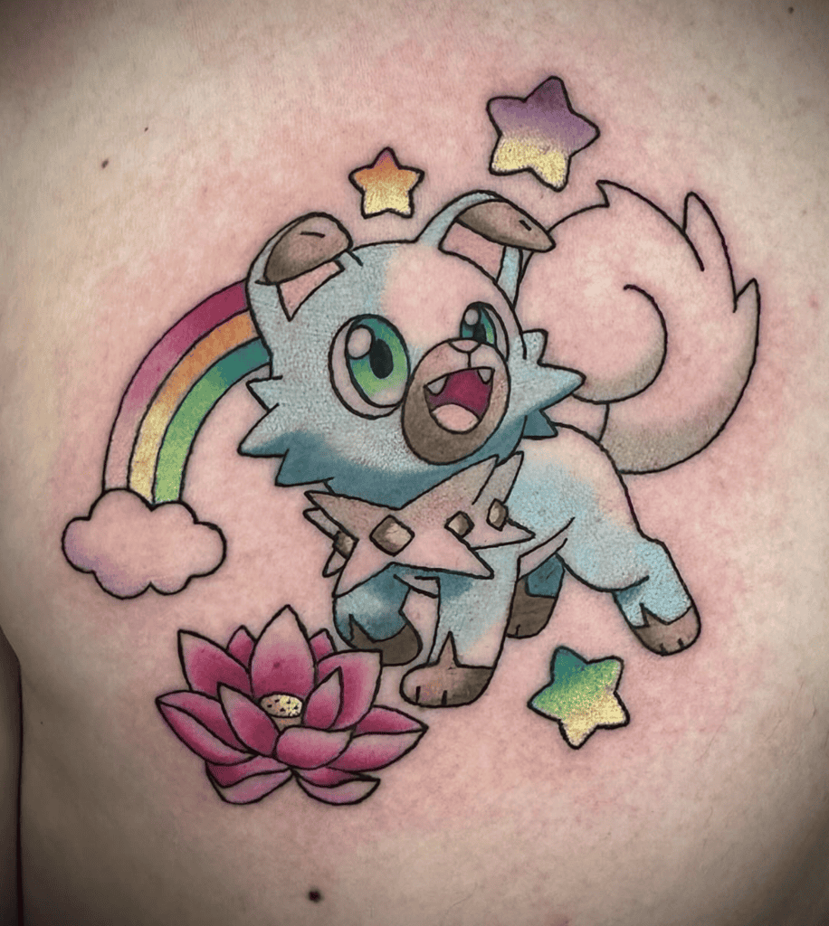 Alola Rockruff Pokémon Tattoo