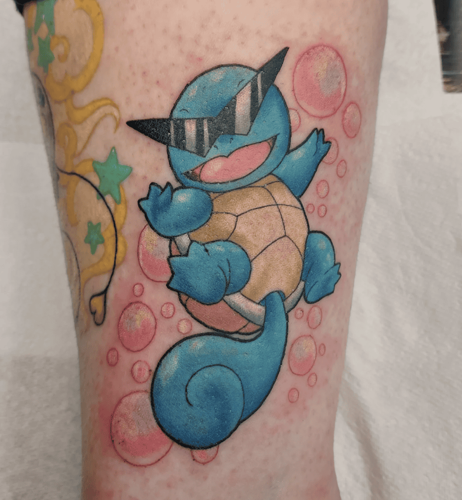 Anime Squirtle Pokémon Tattoo