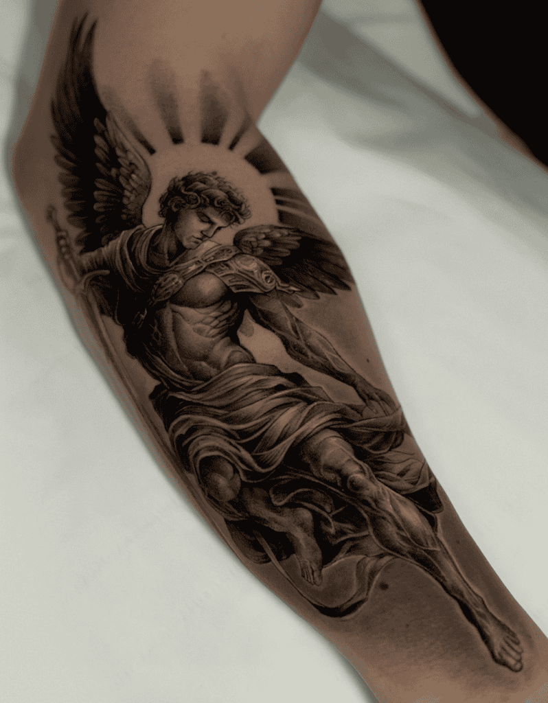 Archangel Michael Christian Mythology Tattoo
