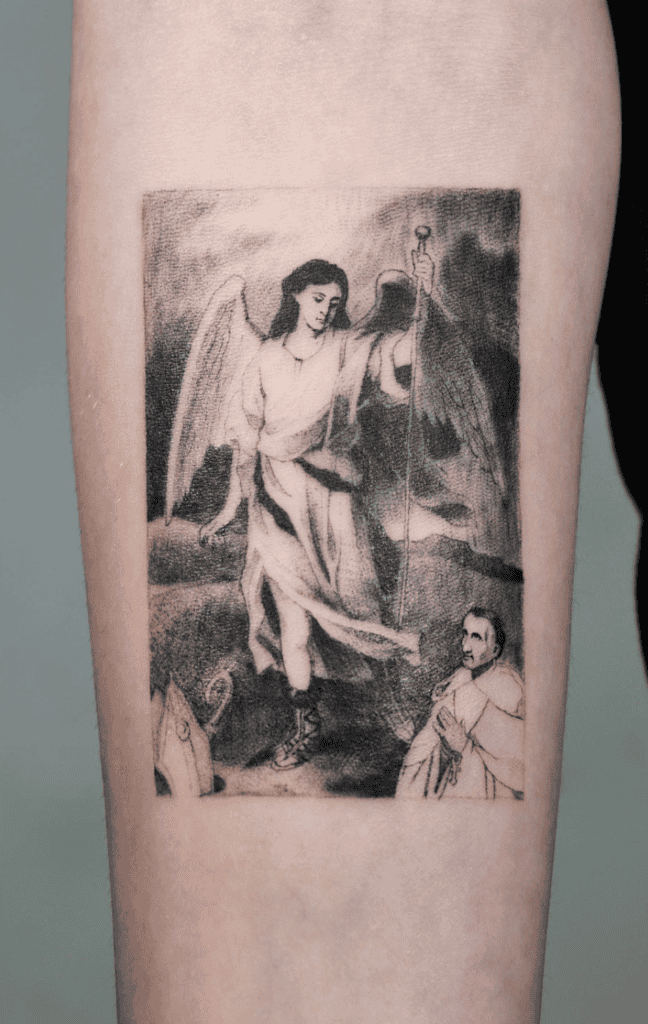 Archangel Raphael Christian Mythology Tattoo