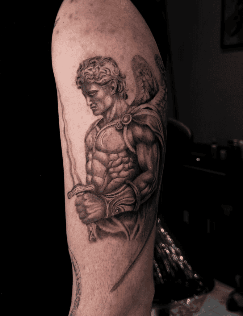 Archangel Uriel Christian Mythology Tattoo