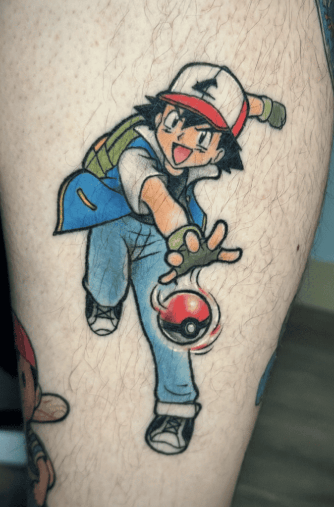 Ash Ketchum Pokéball Pokémon Tattoo