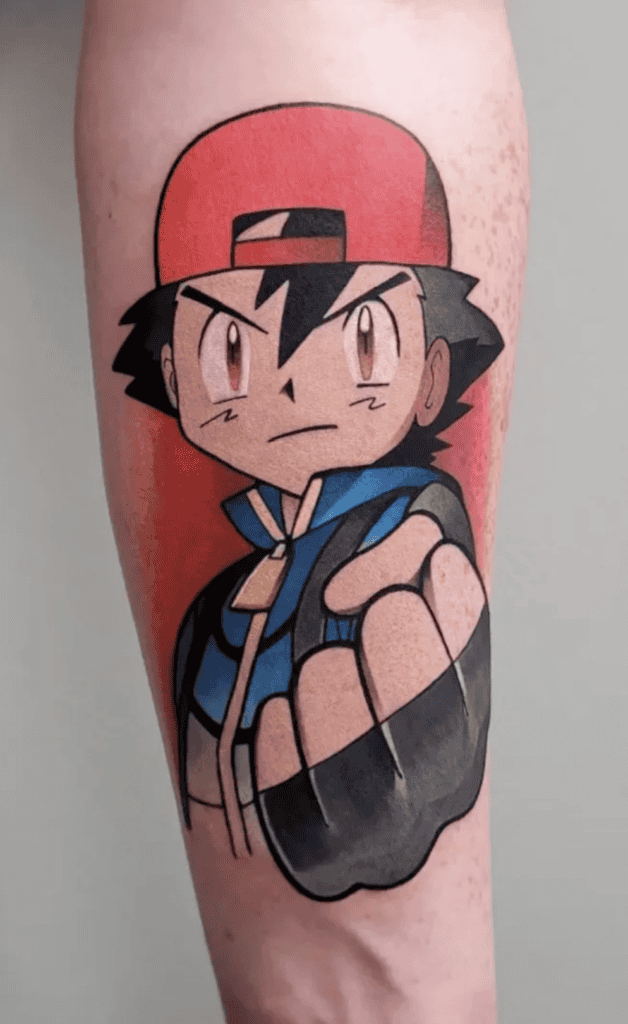Ash Ketchum Pokémon Tattoo