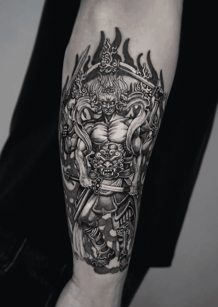 Asura Strength Hindu Mythology Tattoo