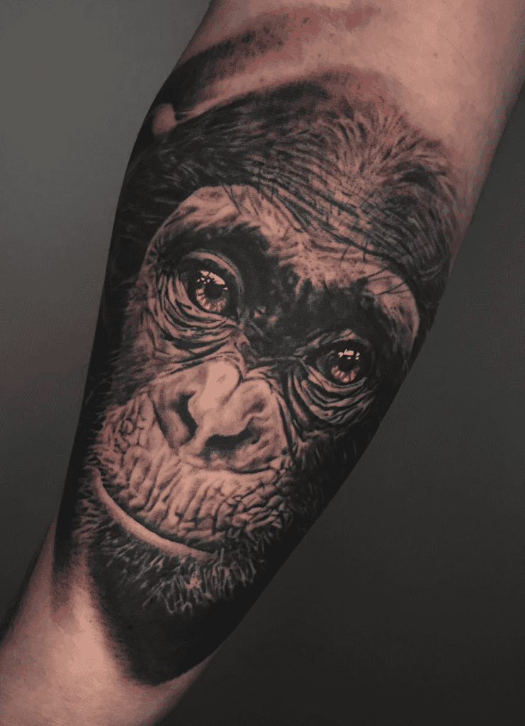 Bonobo Ape Tattoo