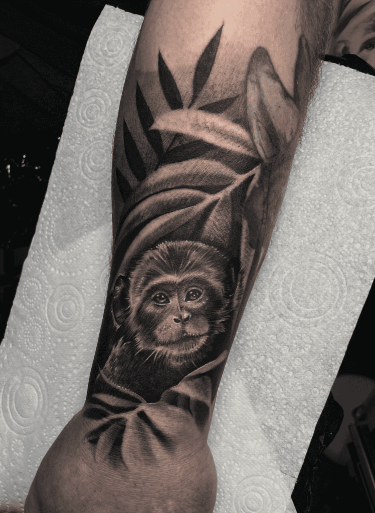 Capuchin Jungle Monkey Tattoo