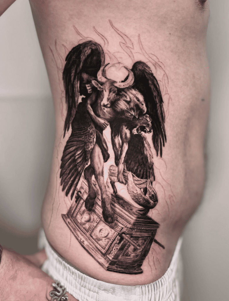 Cherubim Animals Christian Mythology Tattoo