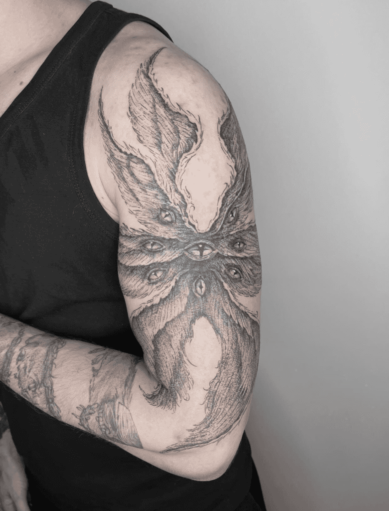 Cherubim Christian Mythology Tattoo