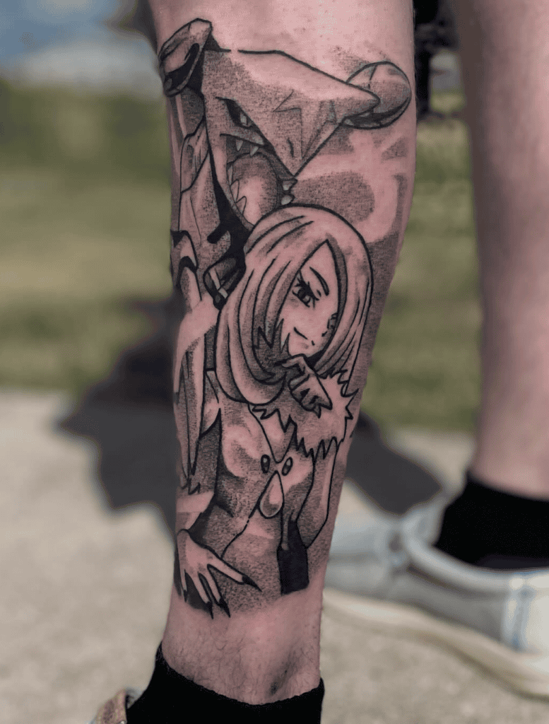 Cynthia Dragon Pokémon Tattoo