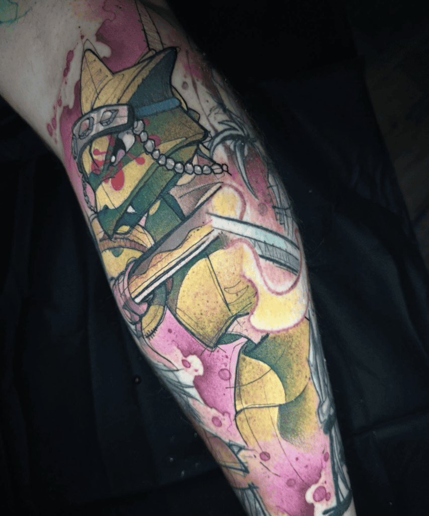 Demon Slayer X Pokémon Scyther Tattoo