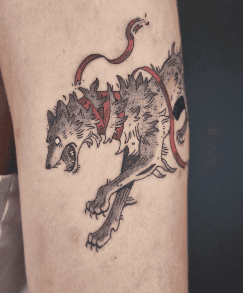 Fenrir Bind Norse Mythology Tattoo