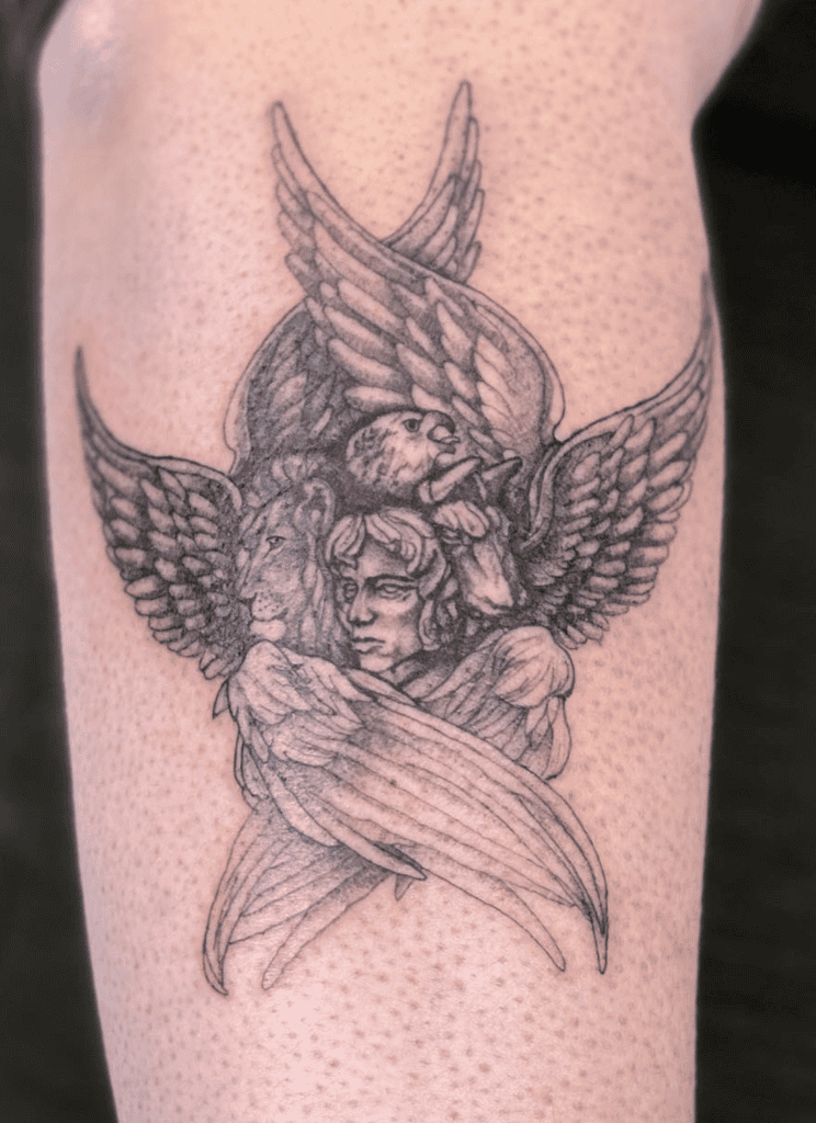 Four Living Creatures Christian Mythology Tattoo