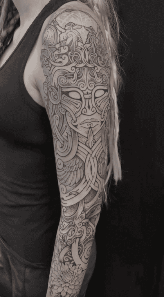 Freyja Art Norse Mythology Tattoo