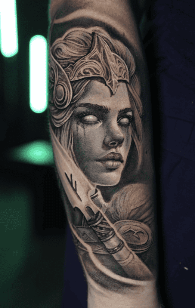 Freyja God Norse Mythology Tattoo