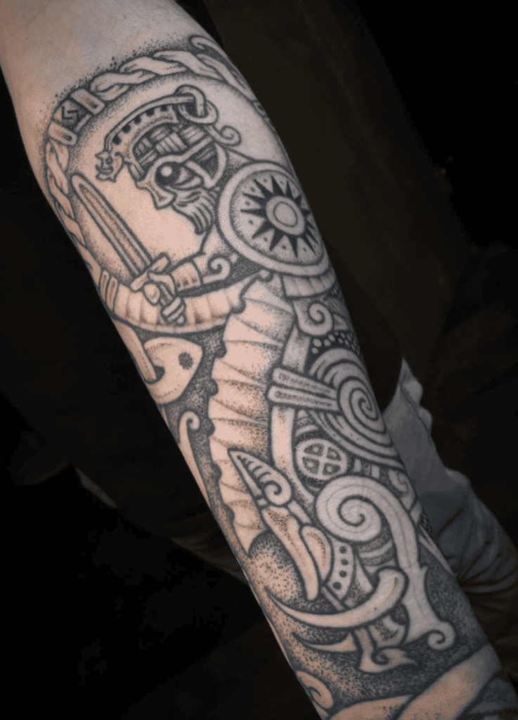 Freyr Art Norse Mythology Tattoo