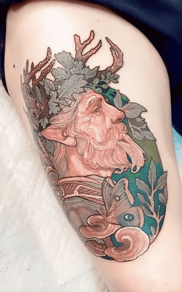 Freyr Nature Norse Mythology Tattoo