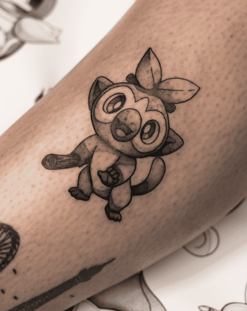 Galar Grookey Pokémon Tattoo