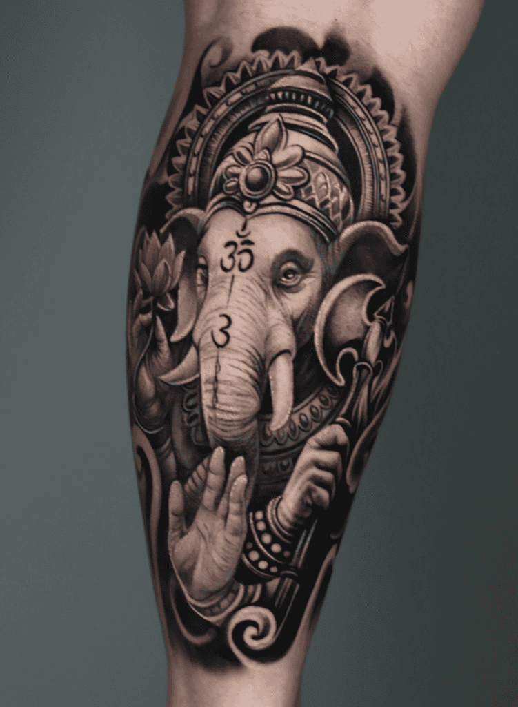 Ganesha Hindu Mythology Tattoo