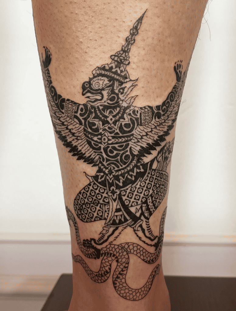 Garuda Tribal Hindu Mythology Tattoo