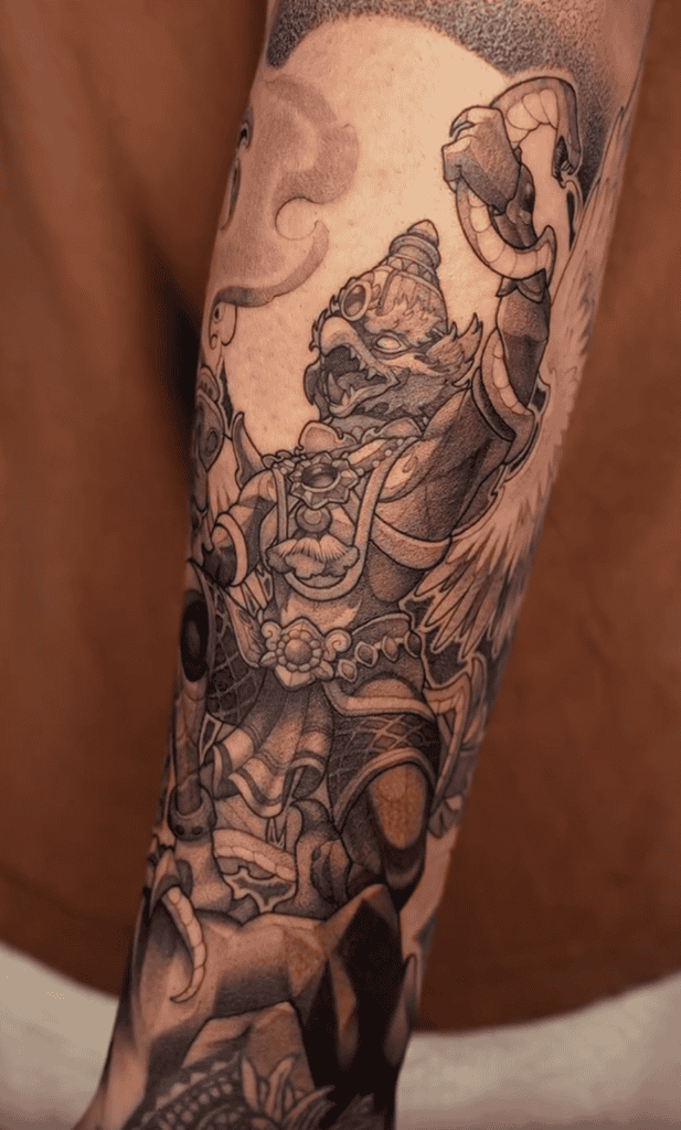 Garuda Triumph Hindu Mythology Tattoo