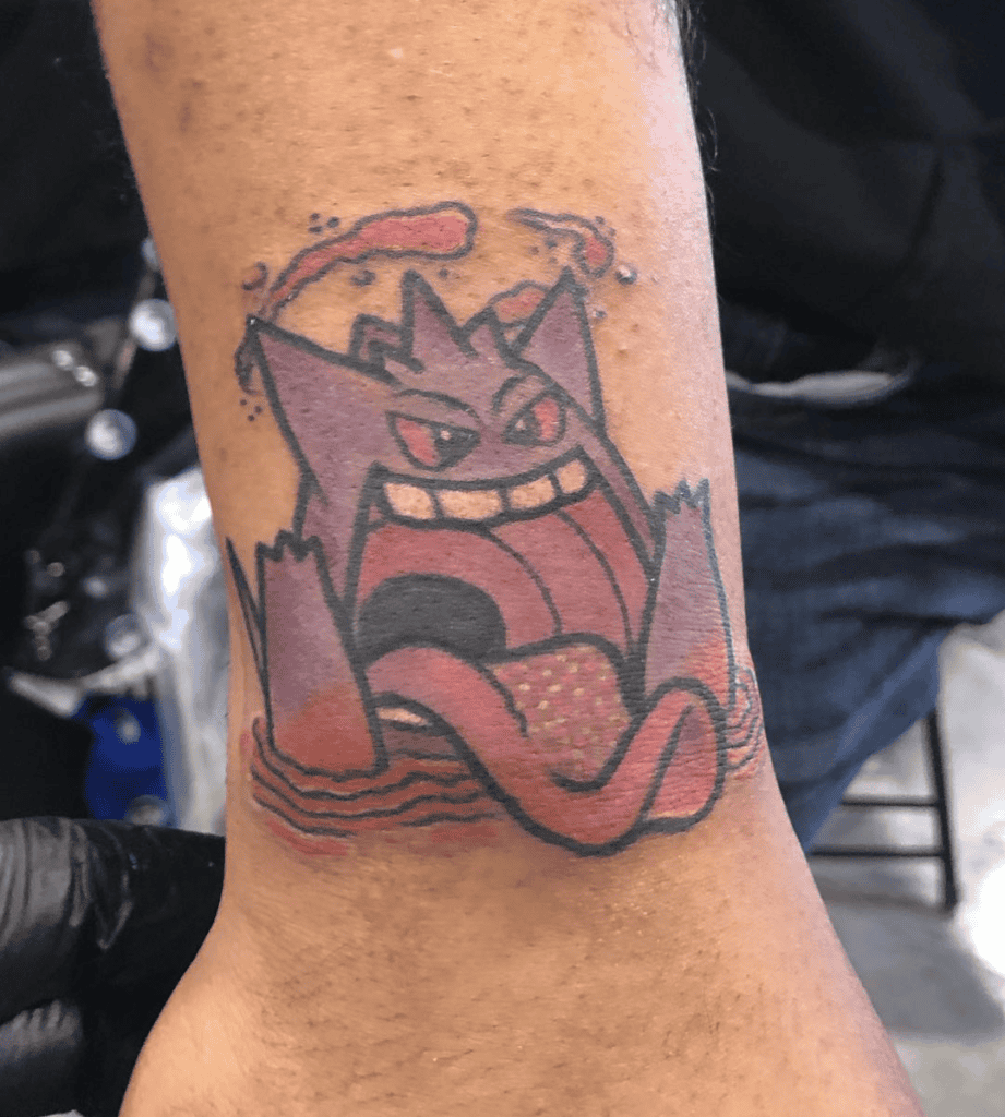 Gengar Gigantamax Pokémon Tattoo