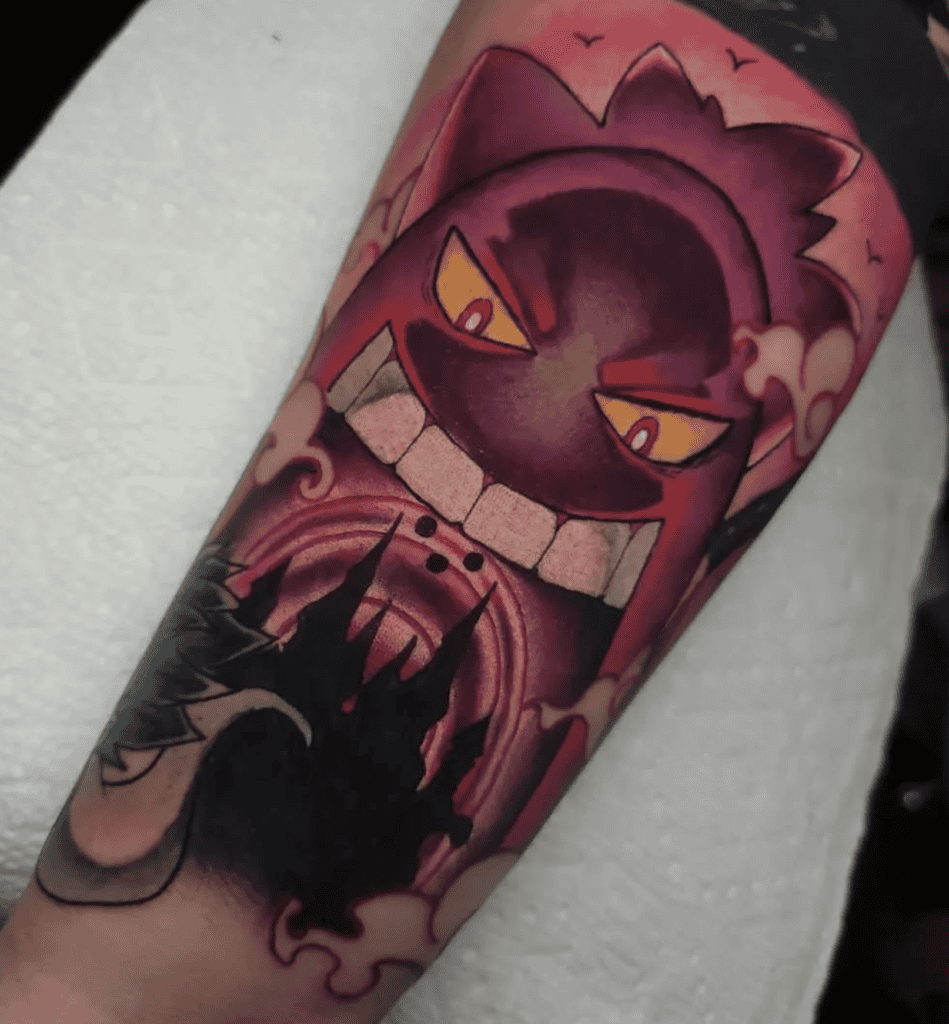 Gigantamax Gengar Pokémon Tattoo