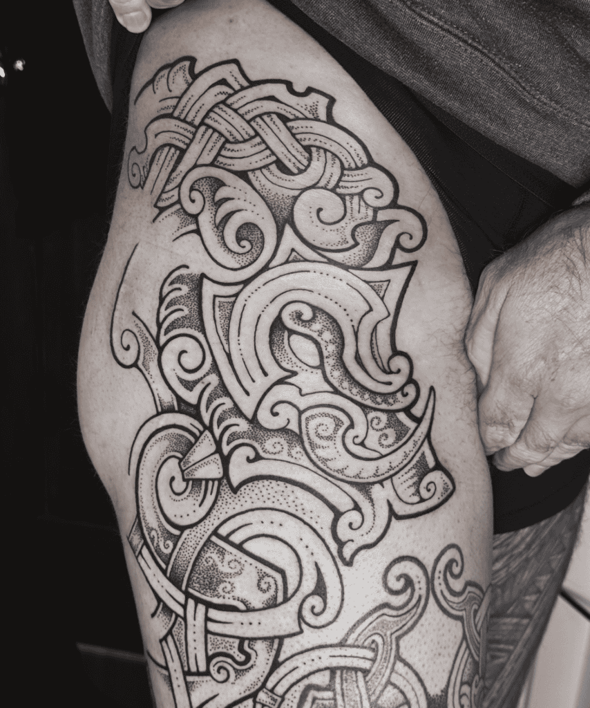 Gullinbursti Art Norse Mythology Tattoo