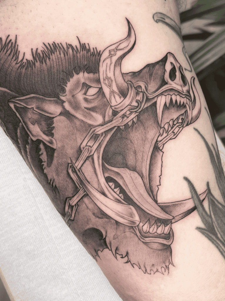 Gullinbursti Norse Mythology Tattoo