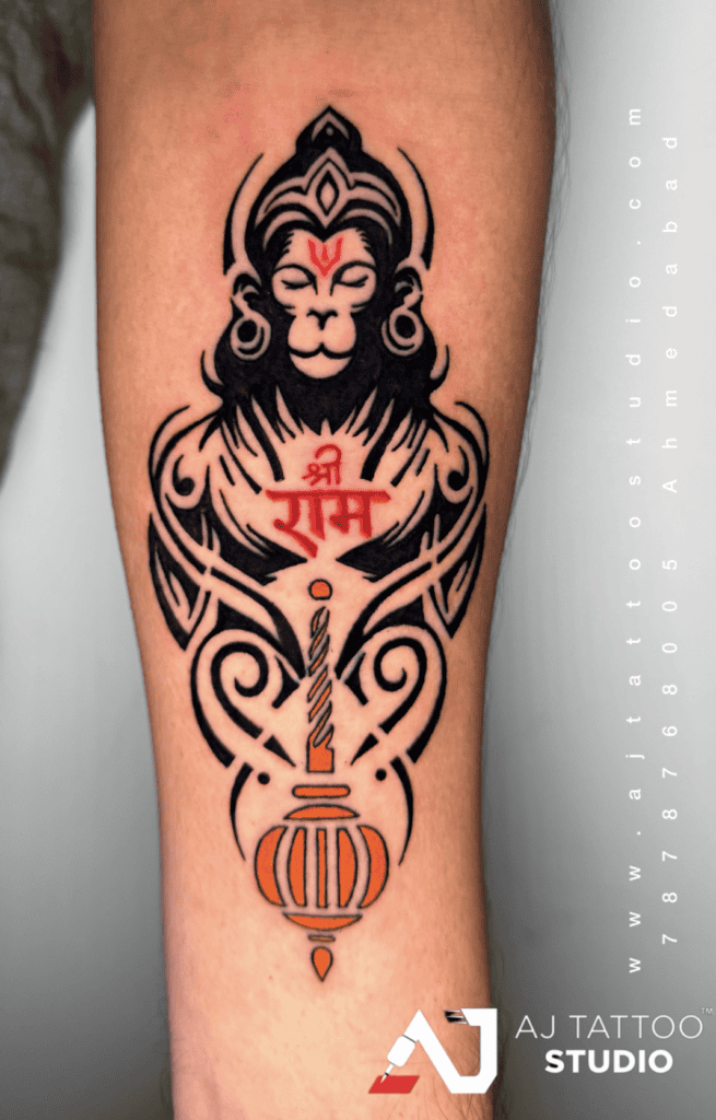Hanuman Hindu Mythology Tattoo