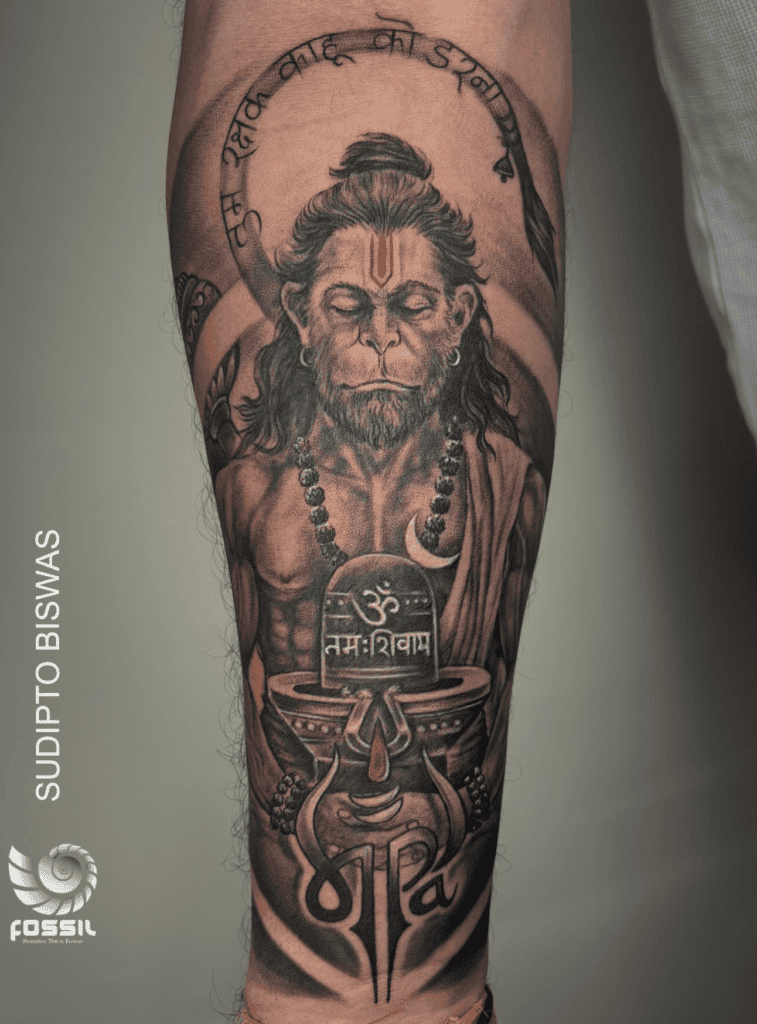 Hanuman Monkey Hindu Mythology Tattoo