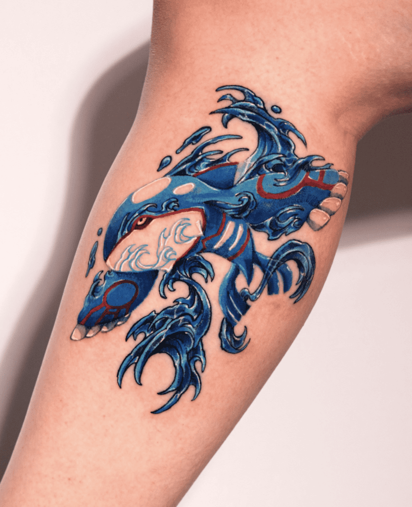 Hoenn Kyogre Pokémon Tattoo