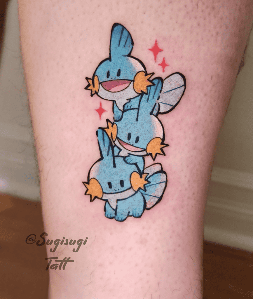 Hoenn Mudkip Pokémon Tattoo