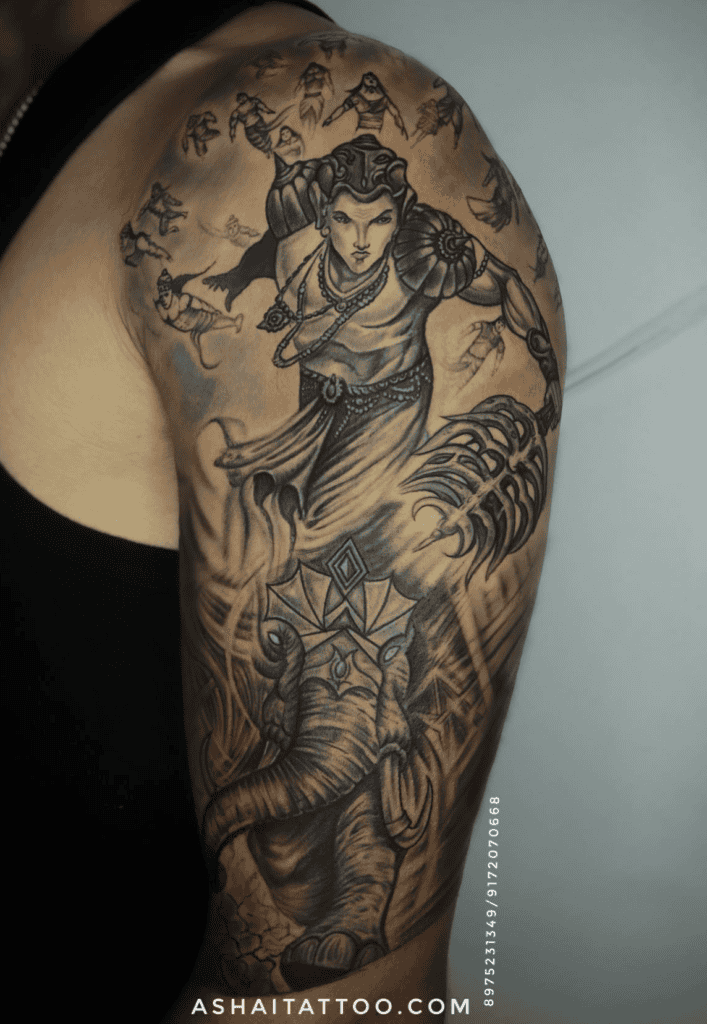 Indra God Hindu Mythology Tattoo