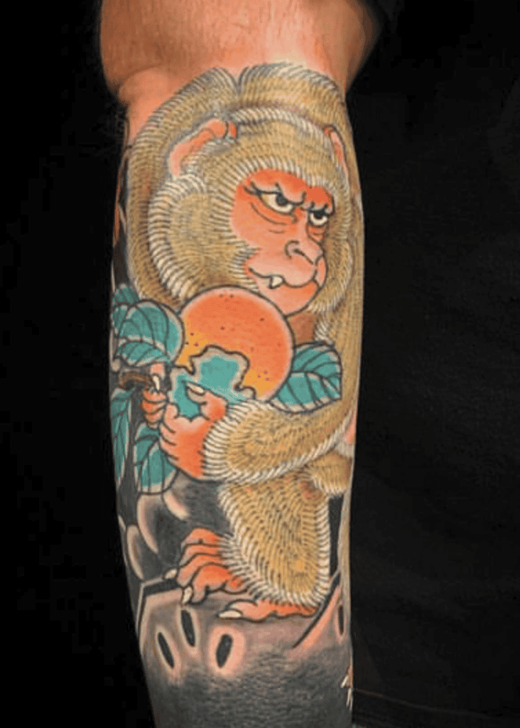 Japanese Macaque Irezumi Monkey Tattoo