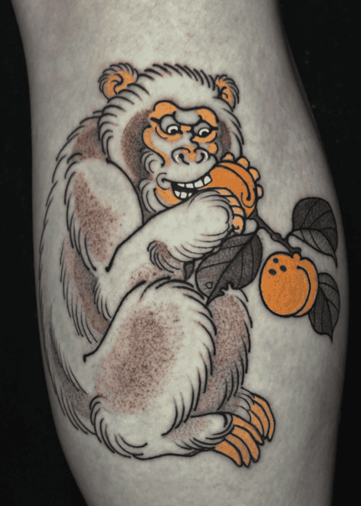 Japanese Macaque Monkey Tattoo