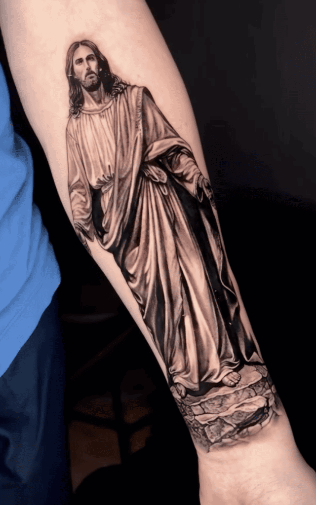 Jesus Christ Life Christian Mythology Tattoo