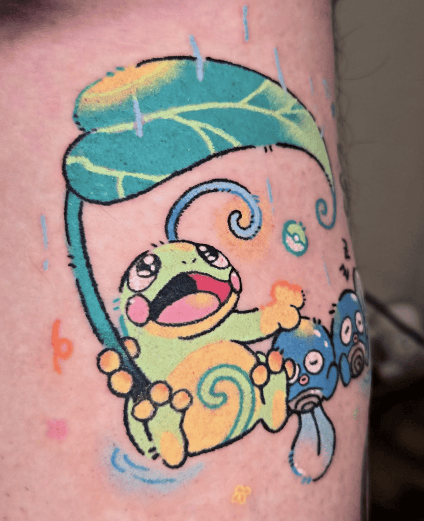 Johto Politoad Pokémon Tattoo