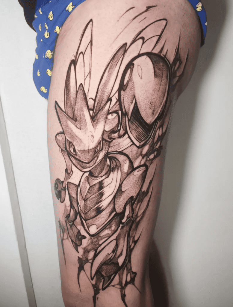Johto Scizor Pokémon Tattoo