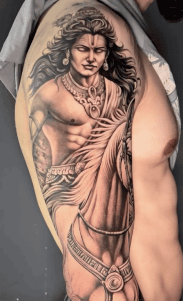Kalki God Hindu Mythology Tattoo