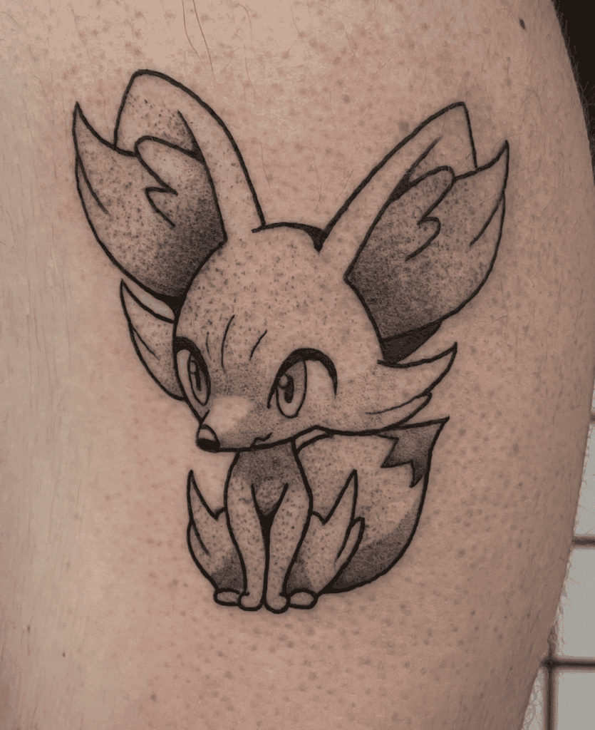 Kalos Fenekkin Pokémon Tattoo