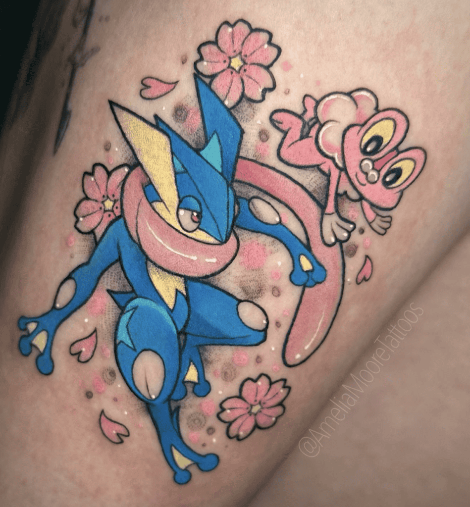 Kalos Greninja Pokémon Tattoo