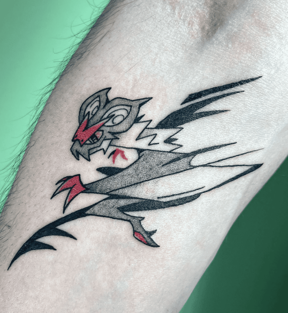 Kalos Noivern Pokémon Tattoo
