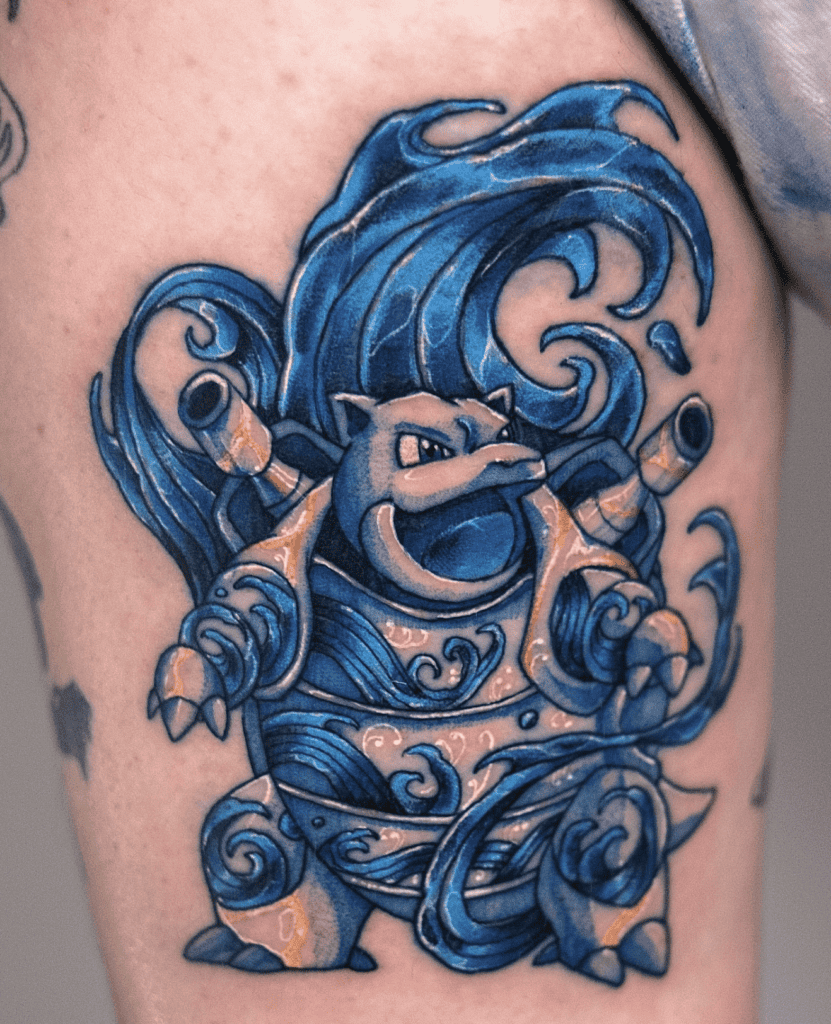 Kanto Blastoise Pokémon Tattoo